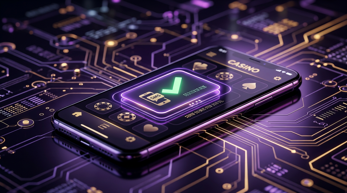 Nowoczesny smartfon z powiadomieniem o udanej płatności SMS w kasynie online 2026