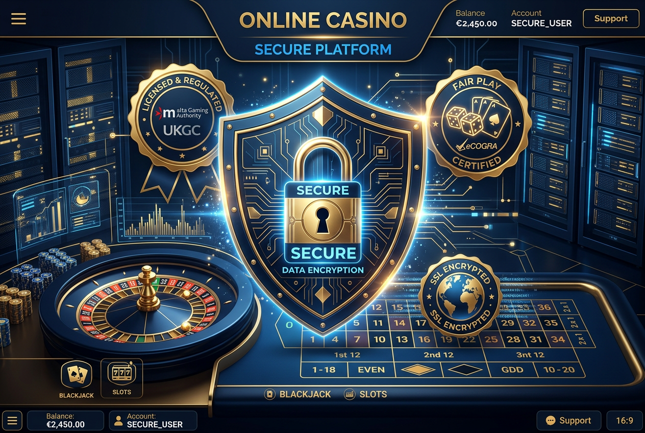 Elementy bezpieczeństwa legalnego kasyna online: tarcza, kłódka i certyfikat licencyjny